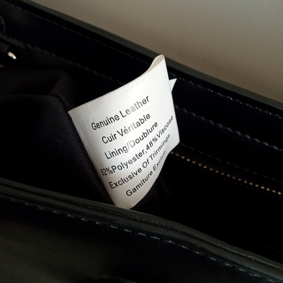 🖤⭐👜 Danier Leather | Black & Gold Tote Bag 👜⭐🖤 - Picture 10 of 12